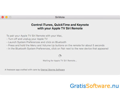 SiriMote for Mac screenshot