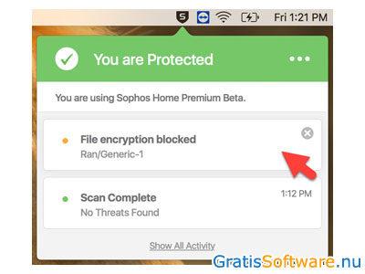 Sophos Anti-Virus for Mac Home Edition screenshot