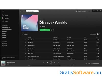 Spotify screenshot