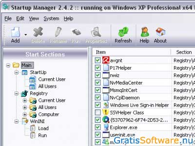 Startup Manager screenshot