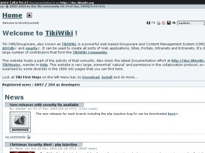 TikiWiki screenshot
