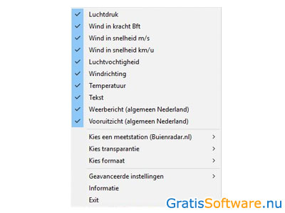 Weerstation Online screenshot