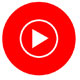 Youtube Music muziek streamen app logo