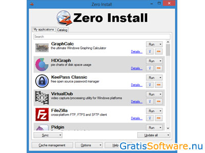 Zero Install screenshot