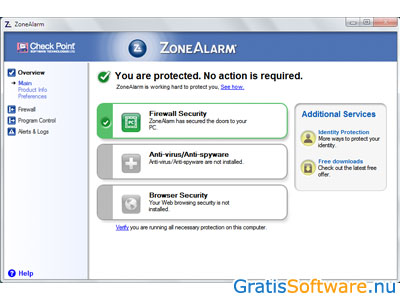 ZoneAlarm Free Antivirus Firewall screenshot